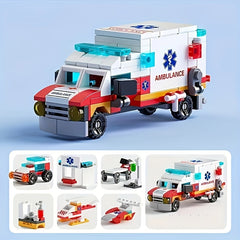 Urban Combat Ambulance 122pcs Building Blocks Toy