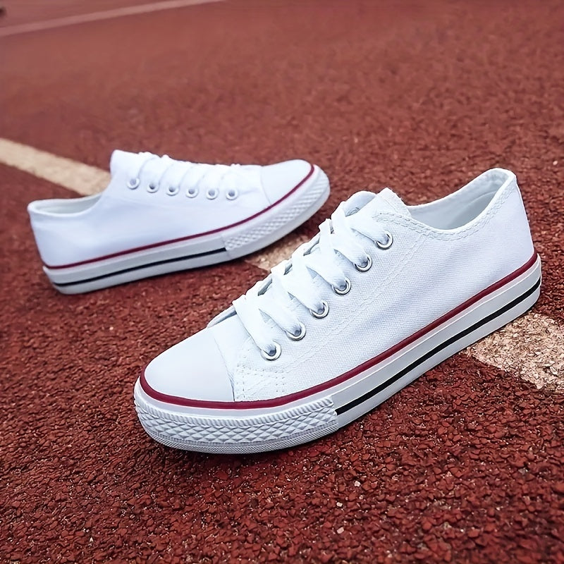 Women's Canvas Lace Up Outdoor Shoes Lightweight Walking Shoes