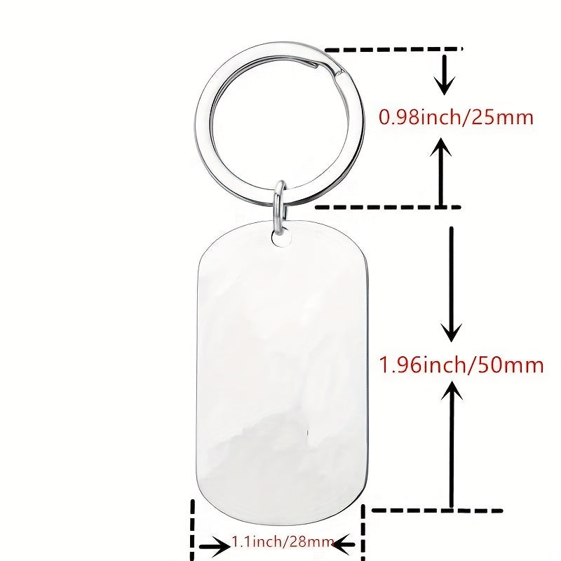 Creative Letter Keychain Couple Stainless Steel Holiday Husband Gift