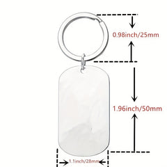 Creative Letter Keychain Couple Stainless Steel Holiday Husband Gift