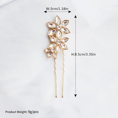 Rhinestone Hair Pins Star Floral Hair Accessories For Brides