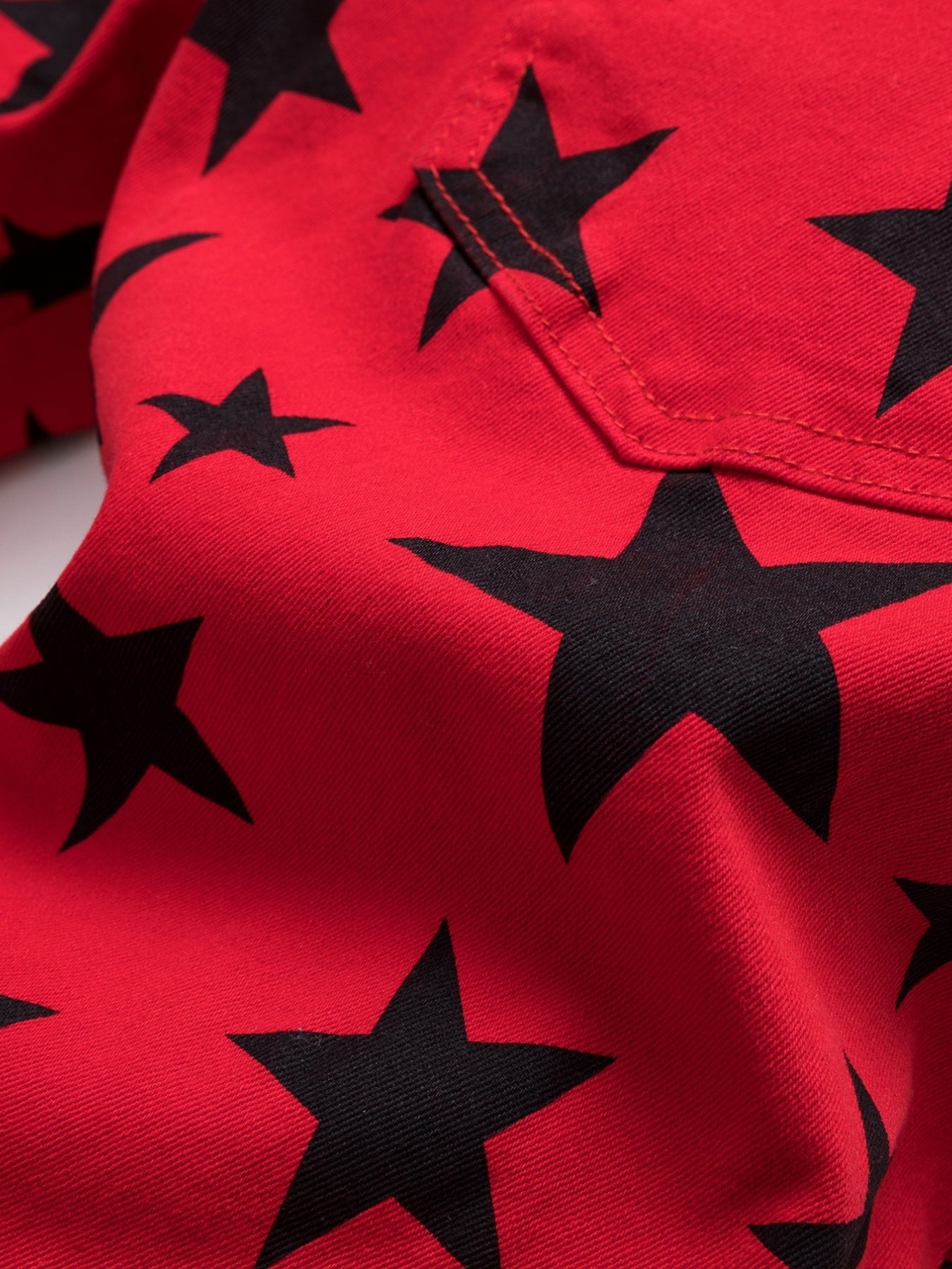 Y2K Style Star Pattern Slim Fit Jeans Men's Casual Stretch Denim Pants