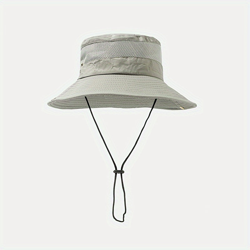 Men's Breathable Bucket Hat Wide Brim Sun Hat