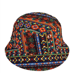 Boho Floral Bucket Hat Lightweight Casual Travel Fisherman Cap