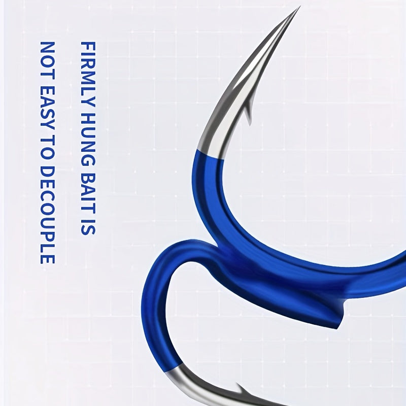 10pcs Circle Fish Hooks High Carbon Steel Barbed Hooks For Fishing