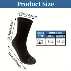 Men's Mid Crew Sport Socks - Sweat Absorbing Comfy Breathable Socks
