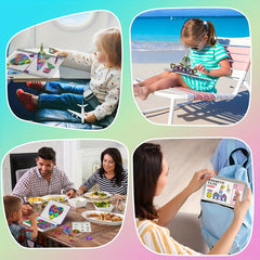 26 42pcs Mini Magnetic Building Blocks Travel Set with Iron Storage Box