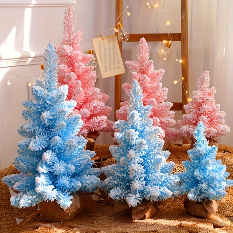 Flocked Small Christmas Tree for Window Decoration