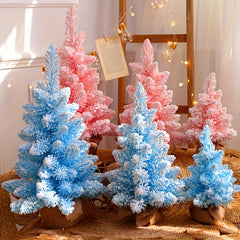 Flocked Small Christmas Tree for Window Decoration