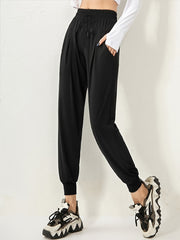 High Waist Jogger Pants Stretchy Running Trousers Women's Activewear