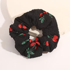 2pcs Fruit Print Scrunchie