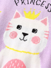 Baby Animal Jacquard Top Pullover Sweater