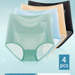 4 Pcs Seamless High Waist Panties Women's Underwear