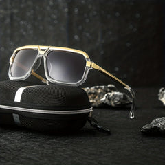 Men's Metal Frame Sunglasses Casual Mixed Decorative Eyewear