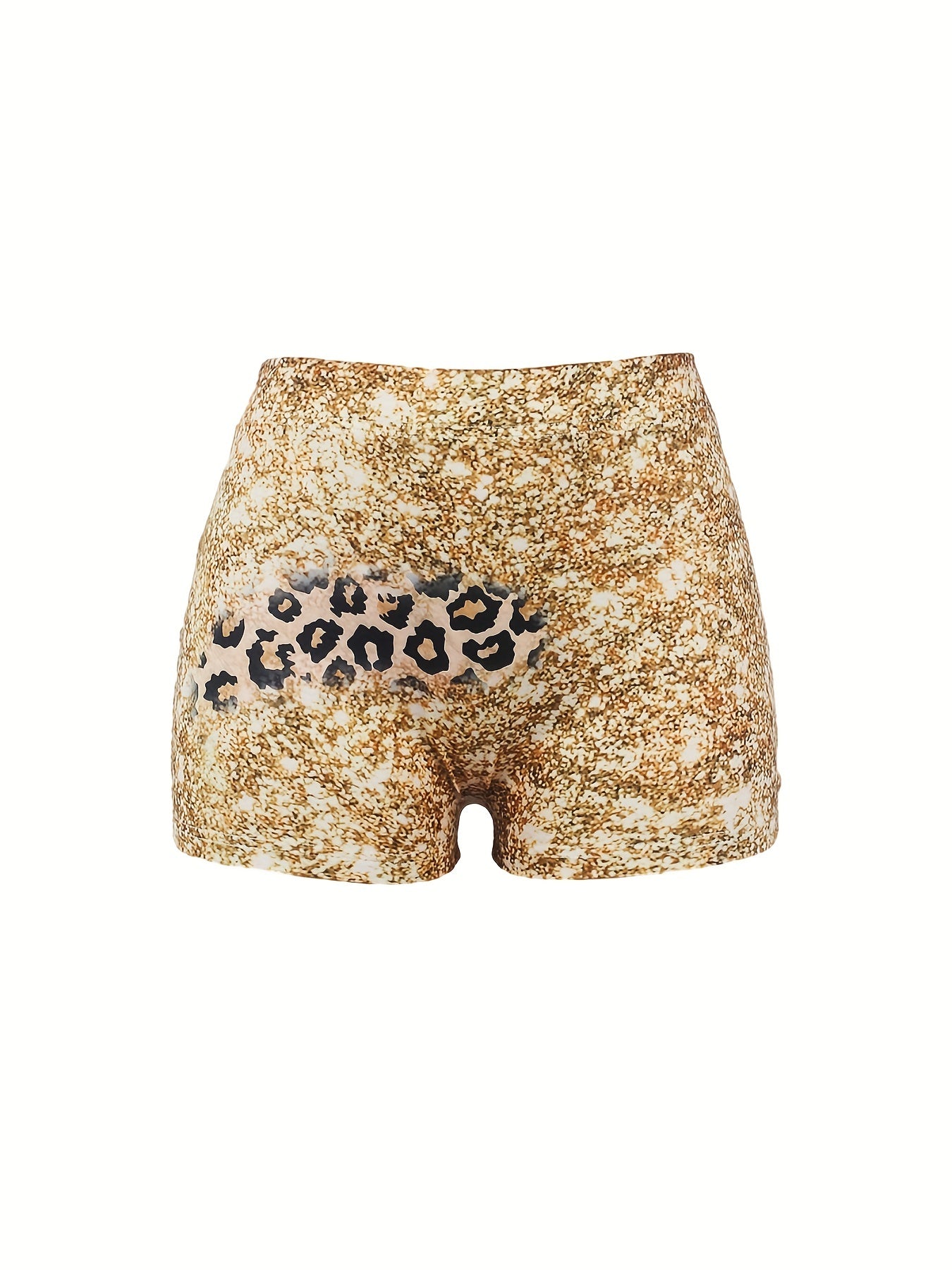 Letter Print Skinny Shorts Casual Shorts For Spring & Summer