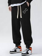 Print Drawstring Sweatpants Loose Fit Casual Joggers For Men