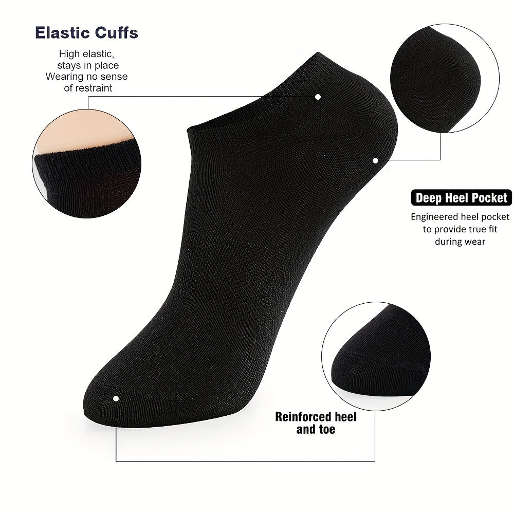 6 Pairs Women's Soft Lightweight Sports Ankle Socks