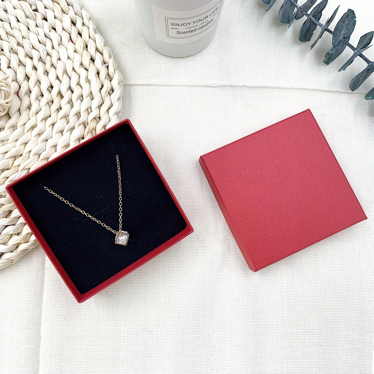 12pcs Necklace Set Box Earrings Jewelry Box Mixed Packing