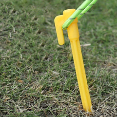 20PCS Plastic Tent Pegs Nail Camping Stakes Windproof Beach Mat Nails