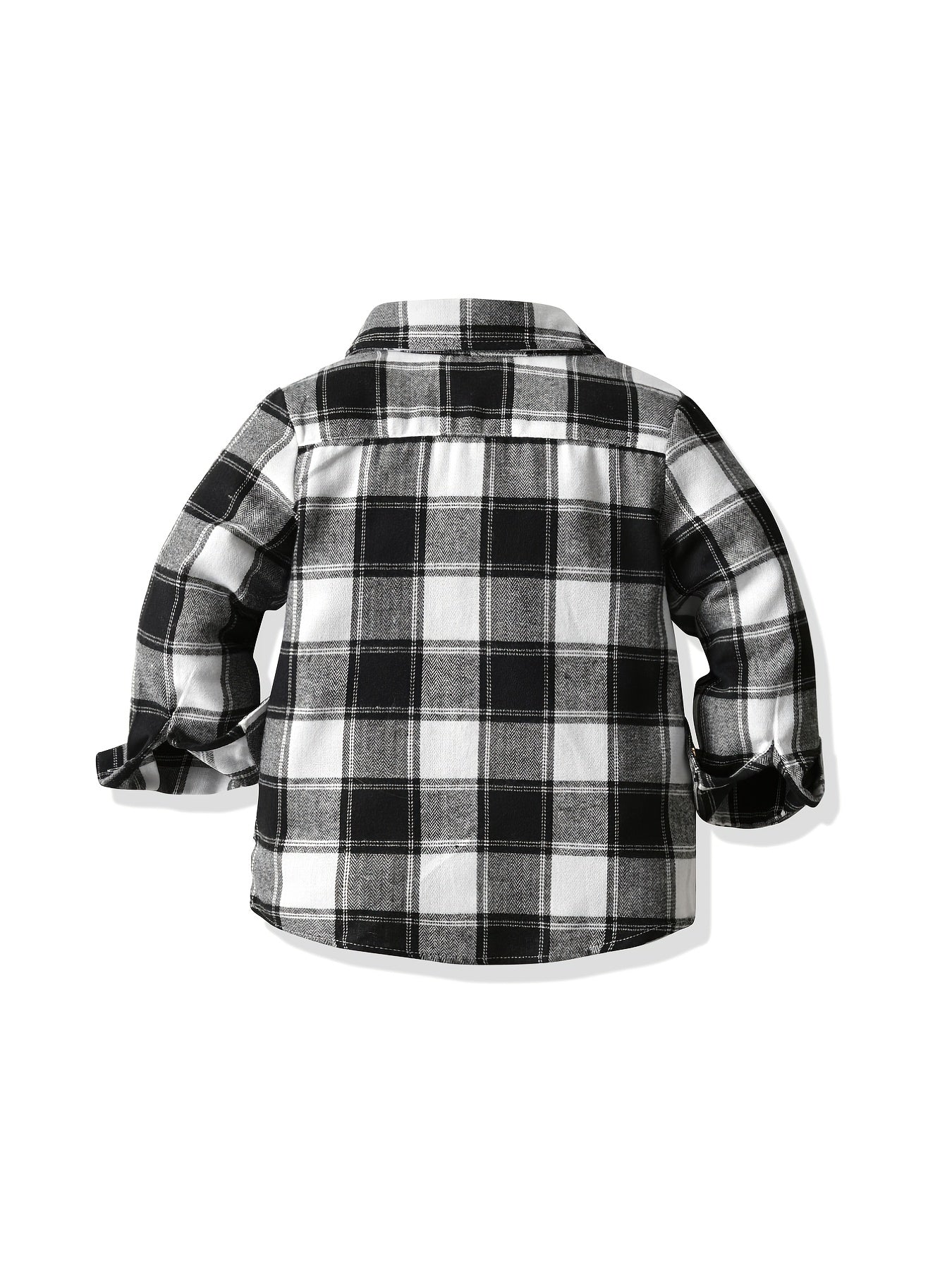 Boys Plaid Flannel Button-Up Shirt