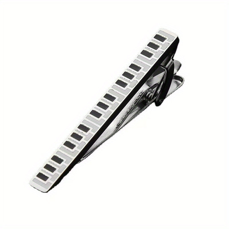 Titanium Steel Music Notes Guitar Tie Clip