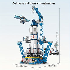 Space Ships & Rocket Launch Center Building Toy Set