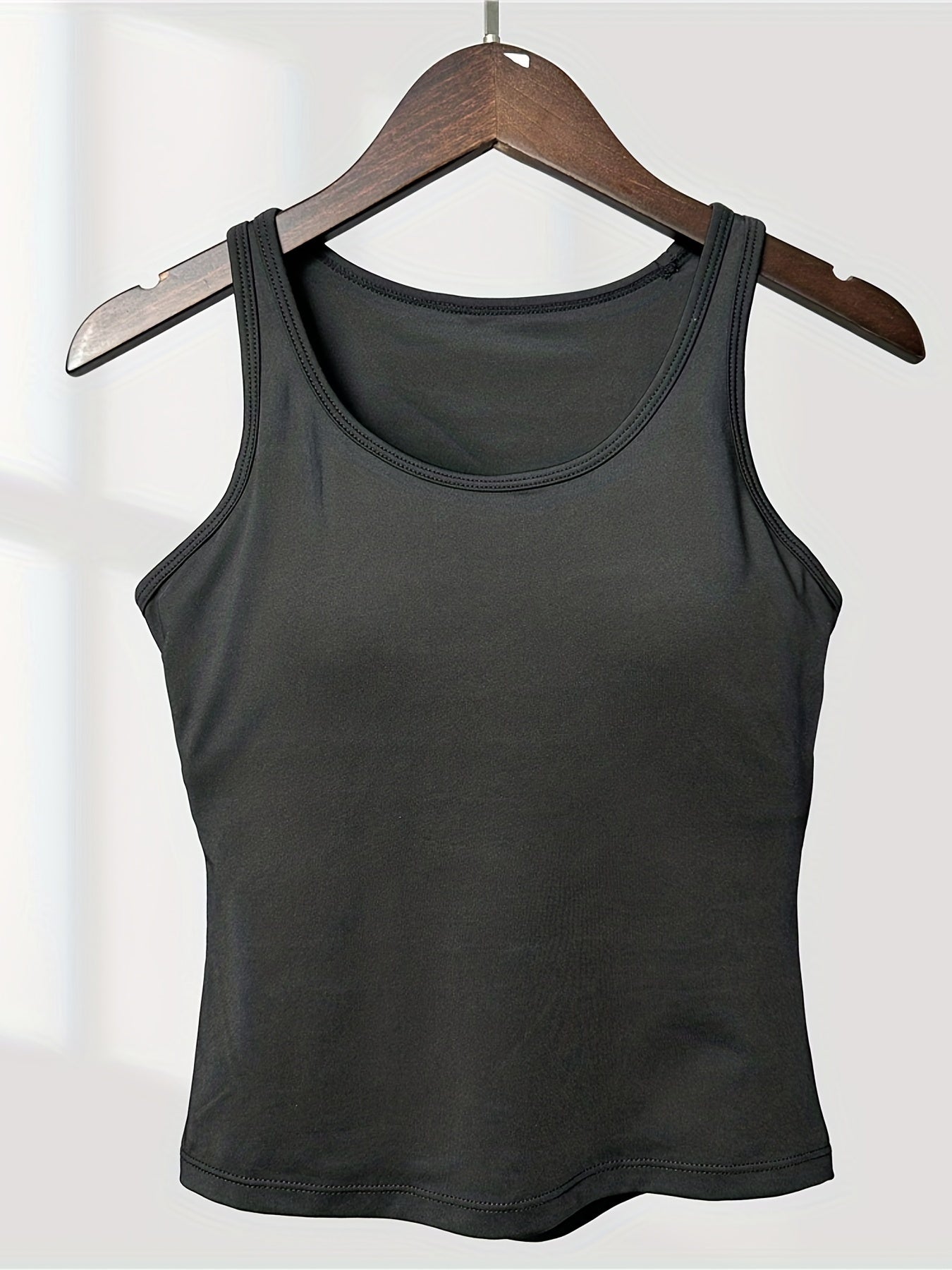 Women's Padded Sports Tank Top Workout Running Fitness Yoga Sleeveless Shirts