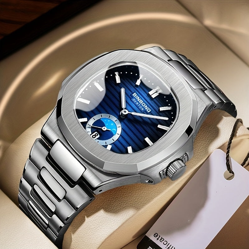 Classic Business Steel Strap Quartz Watch Waterproof Watch