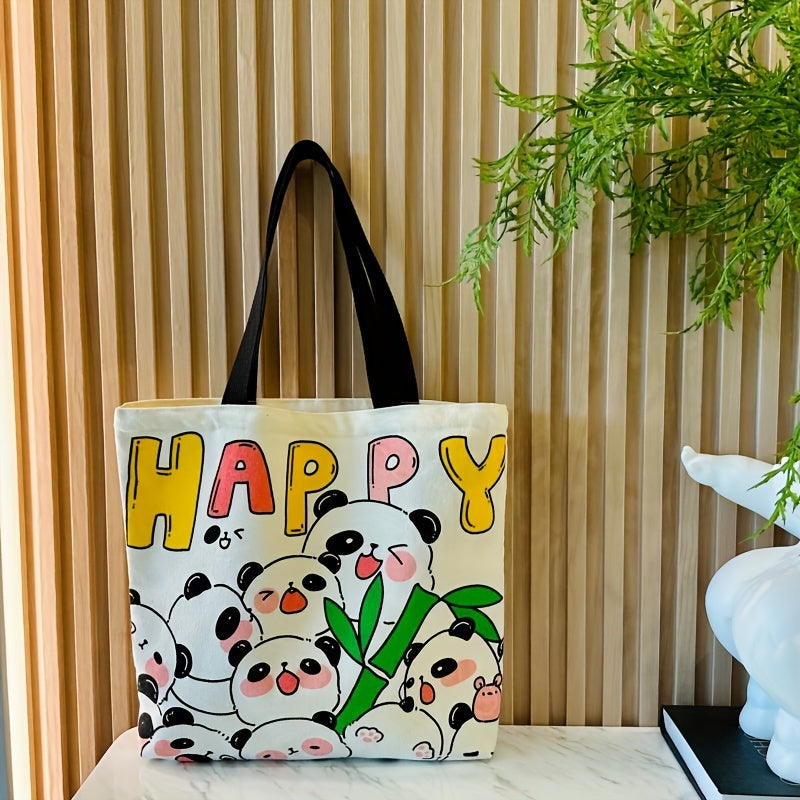 Panda Canvas Bag Tote Bag Casual Shoulder Bag