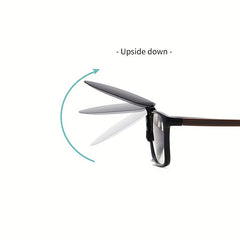Edgeless Polarized Sunglasses With Mirror Clip Large Frame