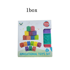 Soft Building Blocks Baby Toys Educational Squeeze Play with Numbers Animals