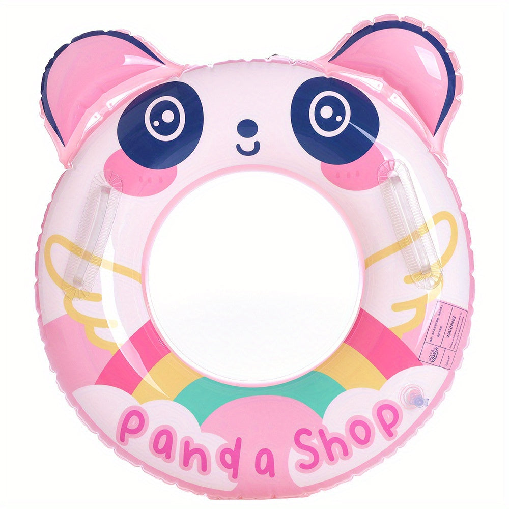 Panda Swimming Ring Float for Kids with Sequin Handle