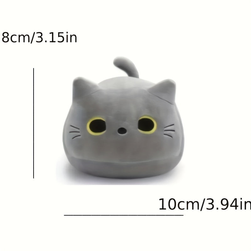 Grey Cat Throw Pillow Plush Doll Gift Decoration