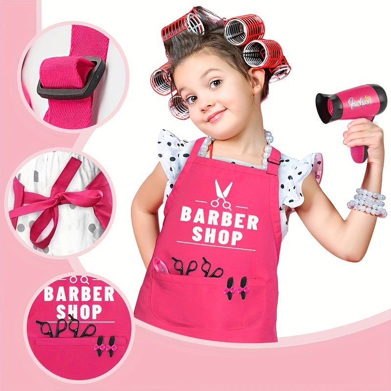 Girls Beauty Salon Set Hair Cutting Kit Pretend Play Hairdresser Toy