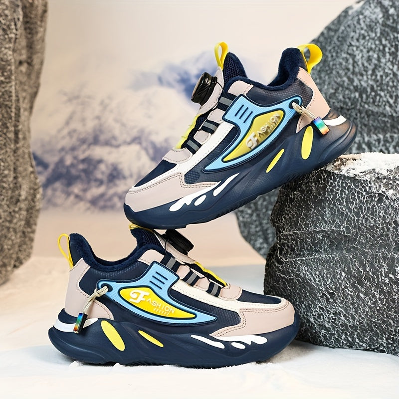 Boy's Snow Shoes Plush Lining Non Slip Sneakers