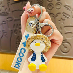 Happy Duck Keychain Bag Hanging Pendant