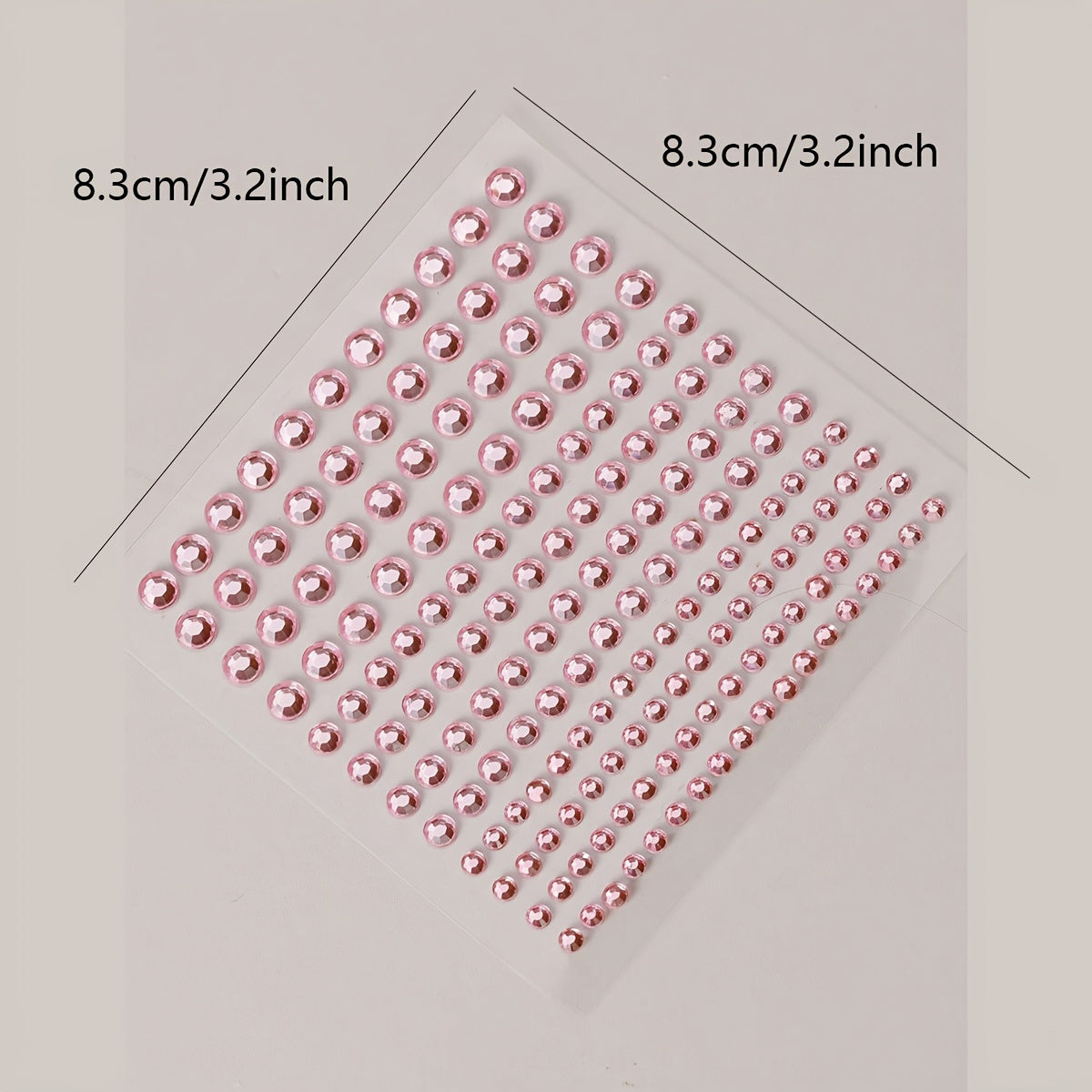 Y2K Pink Face Gems One Sheet Rhinestone Stickers