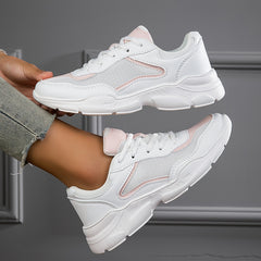 Women's Mesh Breathable Lace Up Sneakers
