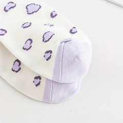 5 Pairs Cartoon Print Socks Women's Stockings