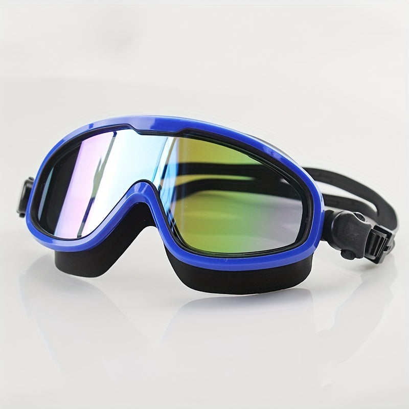 Summer Large Frame Swimming Goggles Waterproof Fog Proof Clear Vision