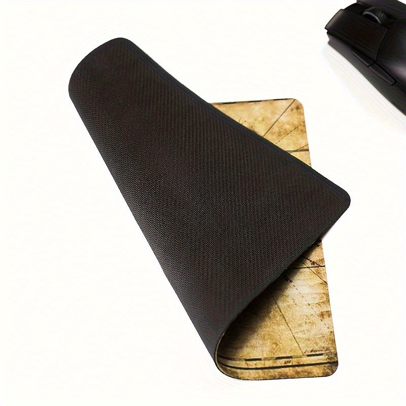Retro Cloth Surface Mouse Pad Set with Anti-skid Rubber