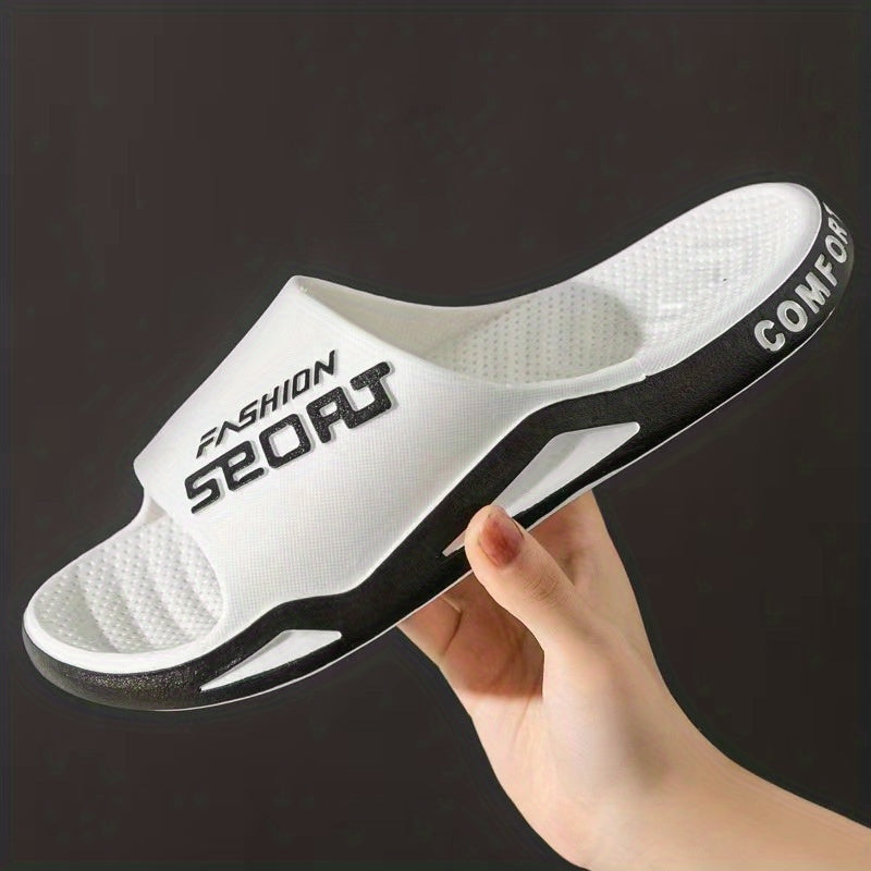Men's Quick Drying Non Slip Slides - Comfortable Indoor/Outdoor Summer Sandals