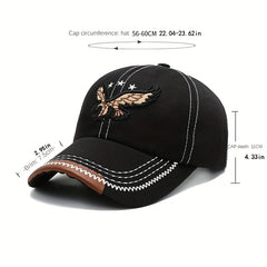 Men's Baseball Cap Embroidery Eagle Hat All Match Cap
