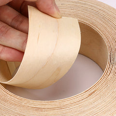 Birch Wood Veneer Edge Tape, Hot Melt Adhesive, Flexible, Iron On, for Furniture
