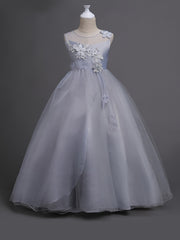 Girls Sleeveless Princess Dress Tulle Tutu Dress