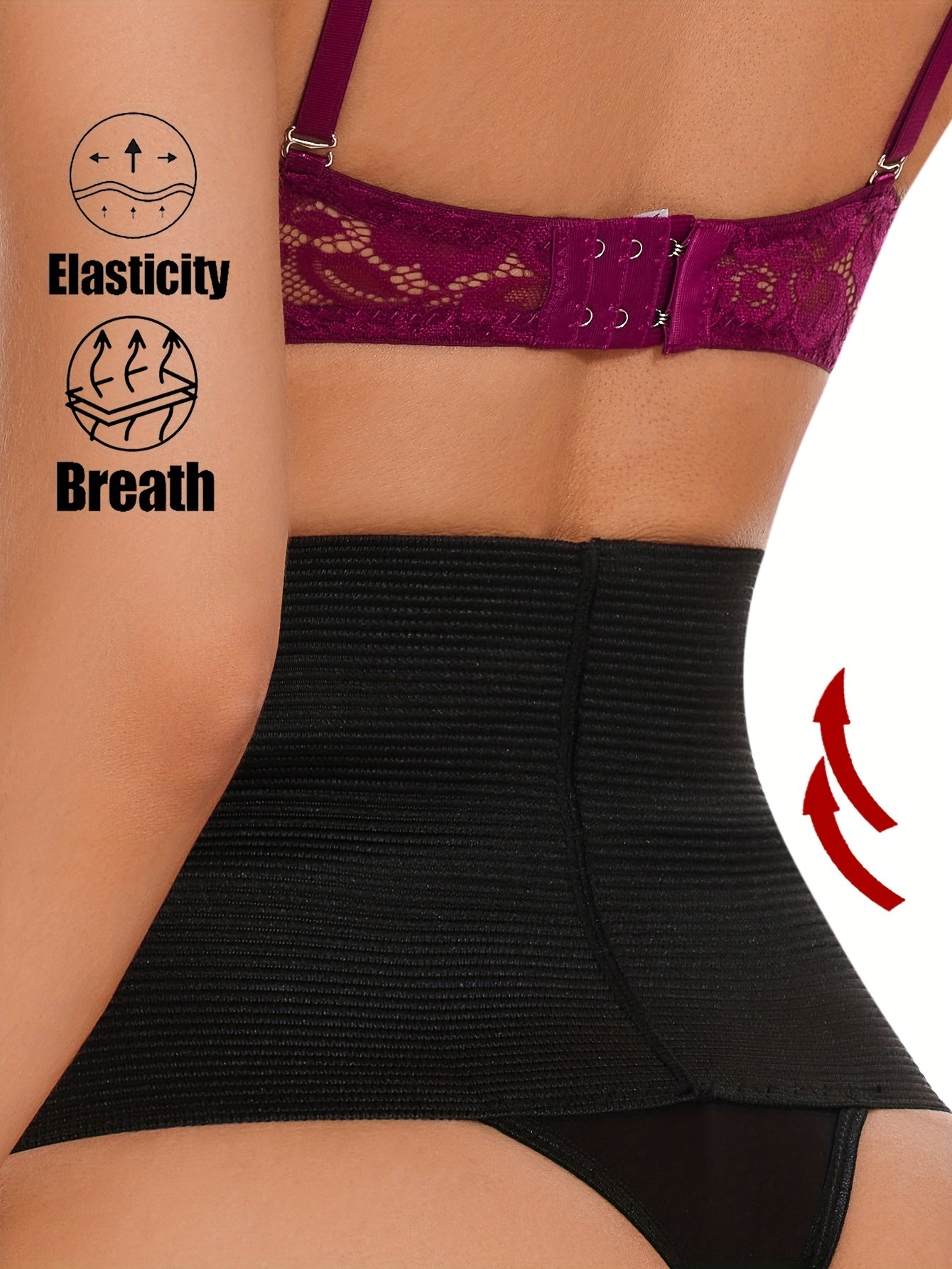 High Waist Shaping Thongs Tummy Control Compression Panties