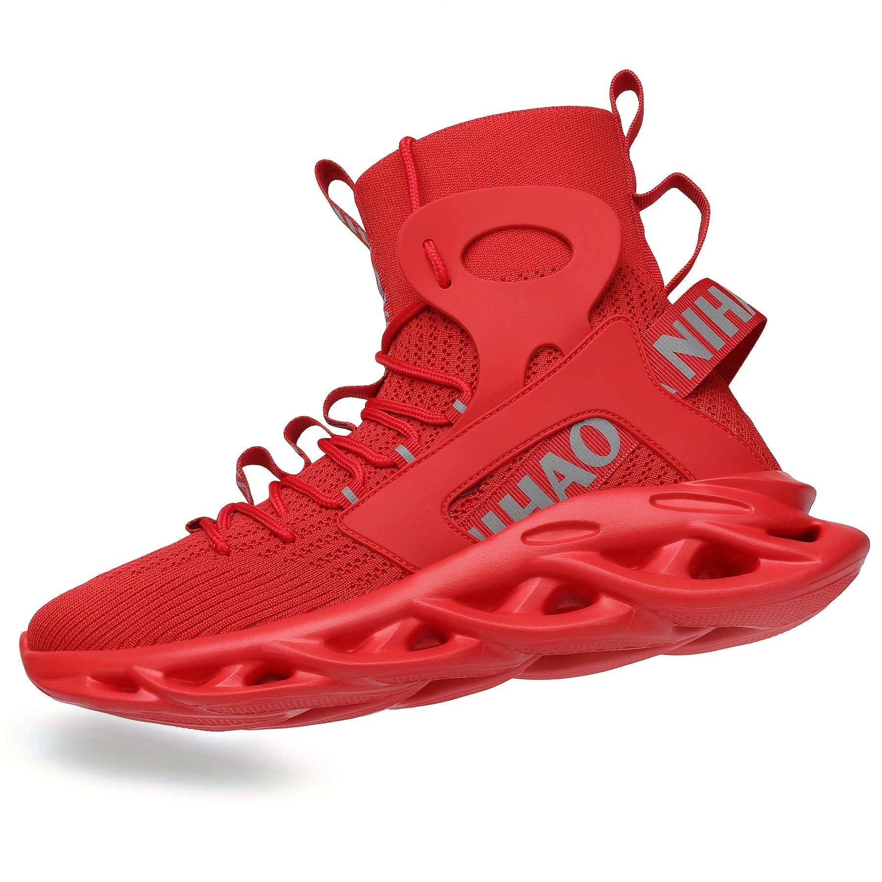 Men's Breathable Ankle Top Sneakers for Jogging Tennis Gym