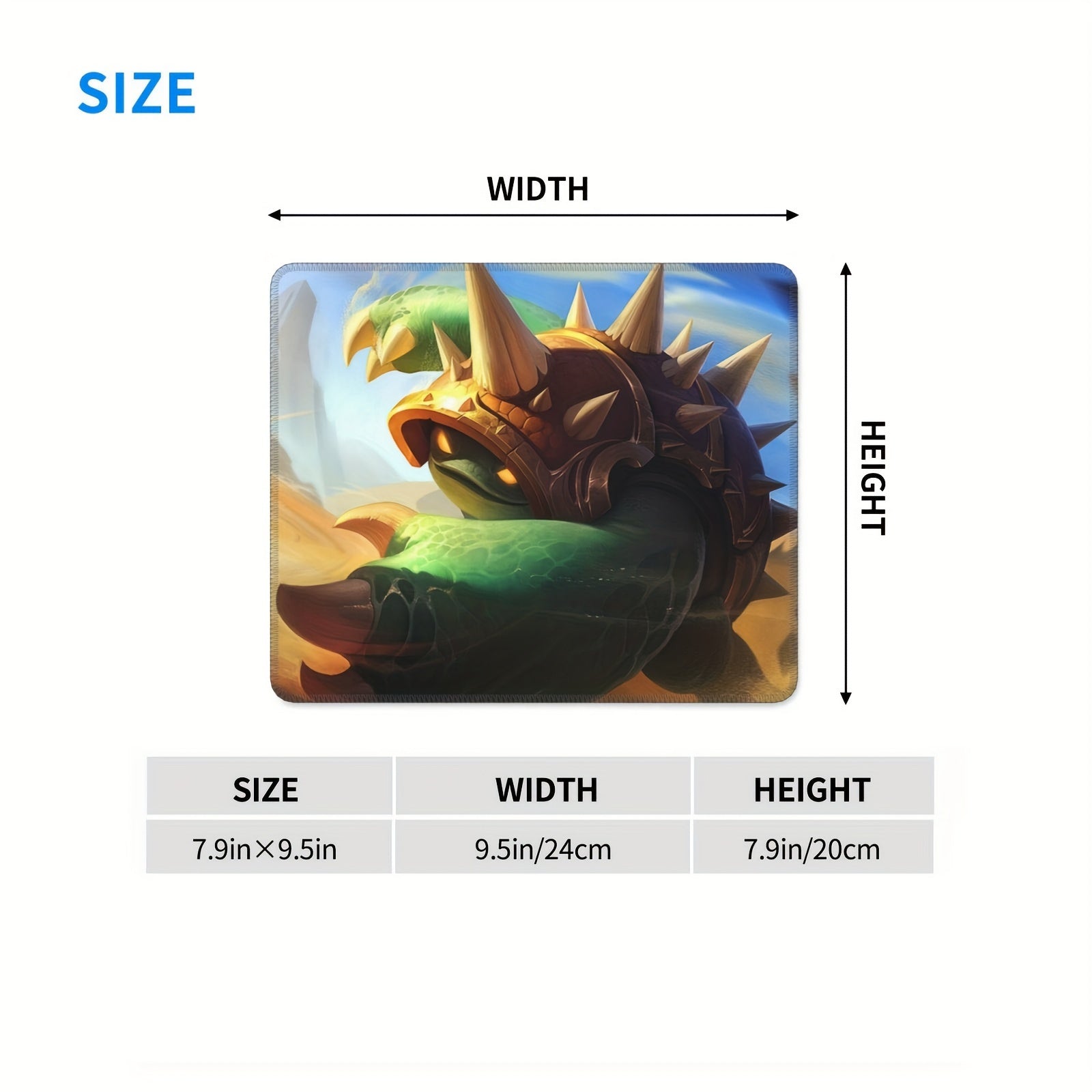 Armor Beast Mouse Pad 24x20cm - Non-slip Rubber, Stitched