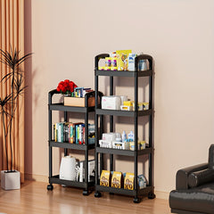 3 Tier Utility Cart Rolling Organization Cart with Handle and Wheels