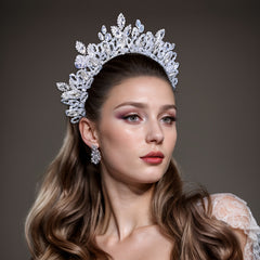 Handcrafted Bridal Tiara Vintage Embellished Wedding Hair Crown